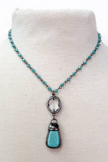 Pica Natural Jade Bead Necklace