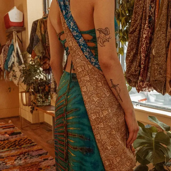 Recycled Silk Crossbody Bag