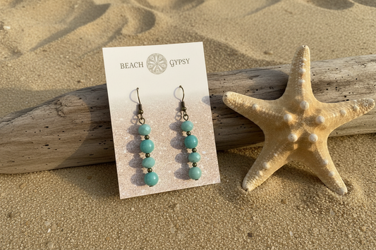 Mari Earrings in Amazonite