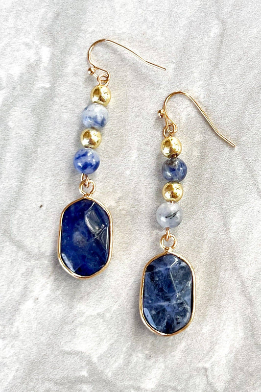Maggie Blue Sodalite Drop Earrings