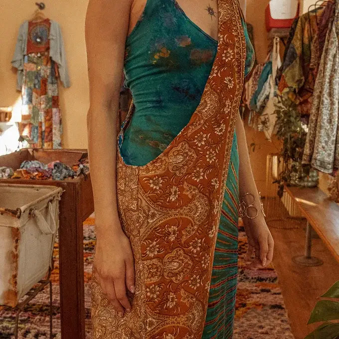 Recycled Silk Crossbody Bag