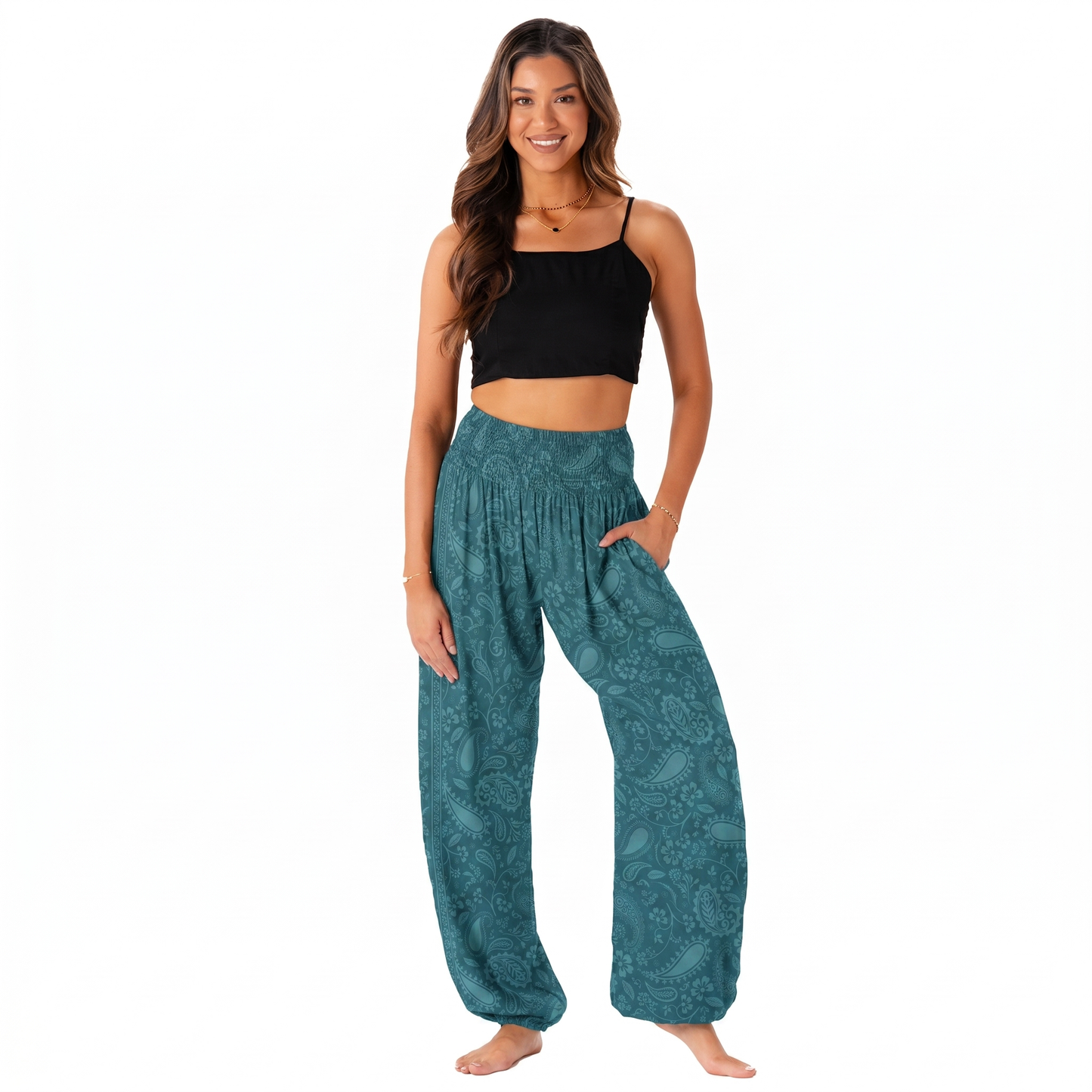 Pacific Paisley Harem Pants