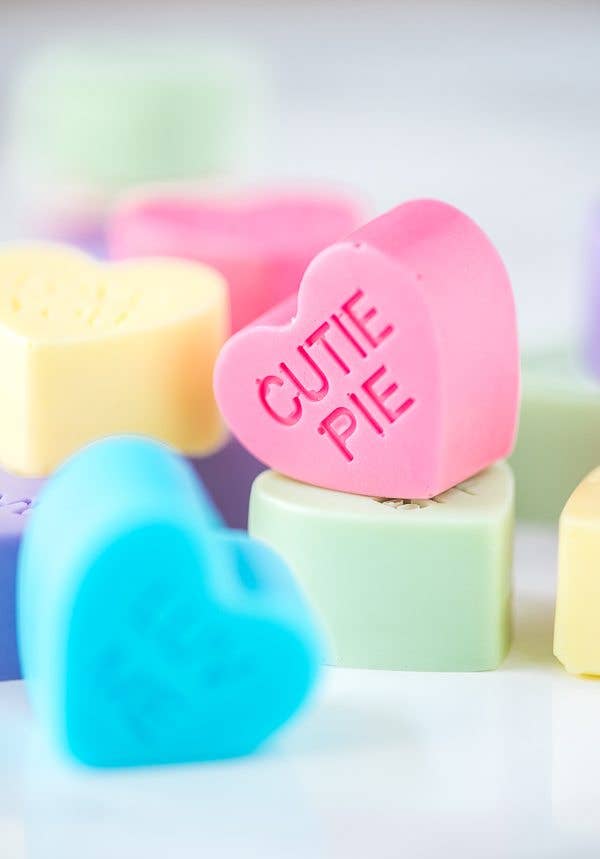 Conversation Heart Soap Bars