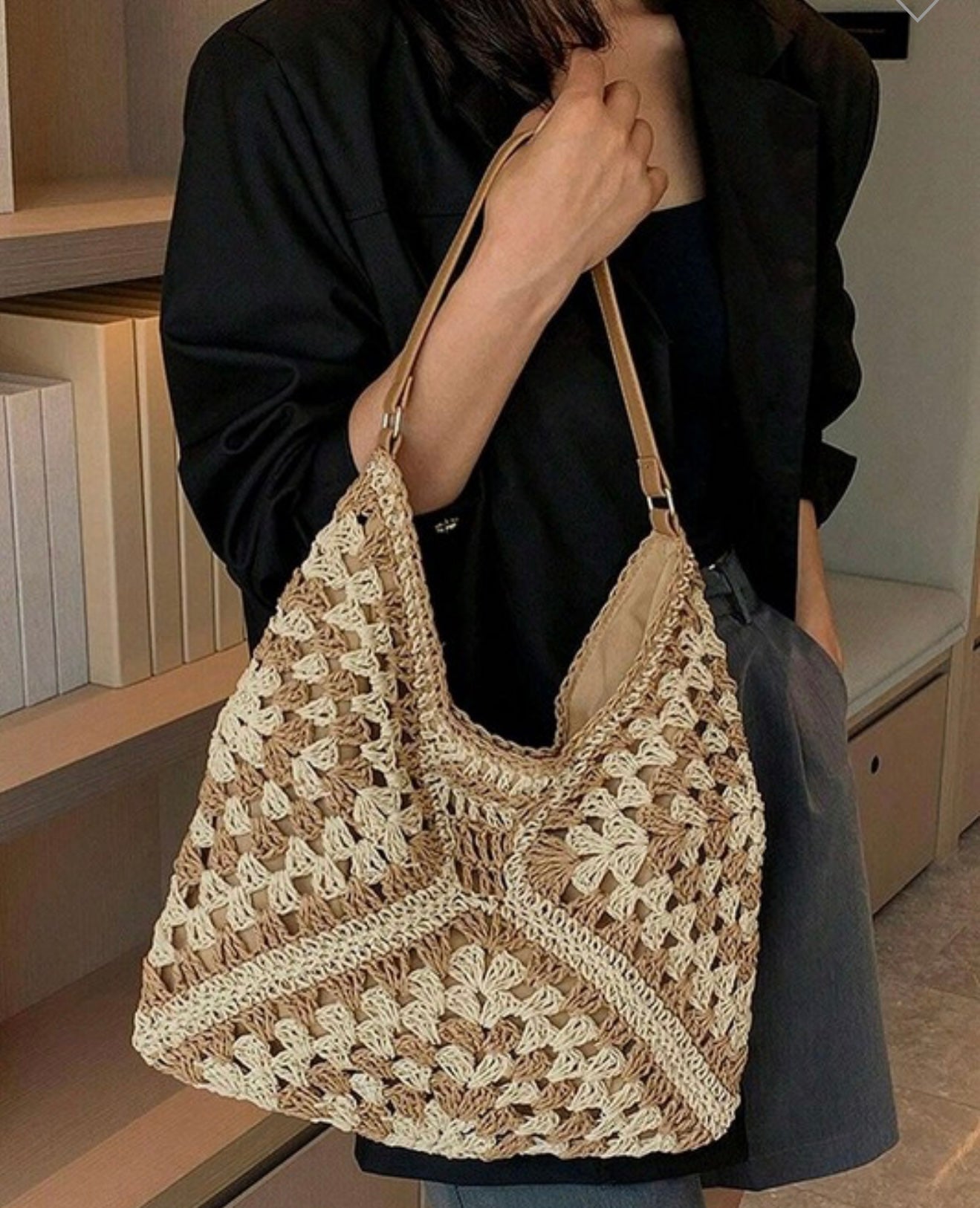 Woven Bucket Bag