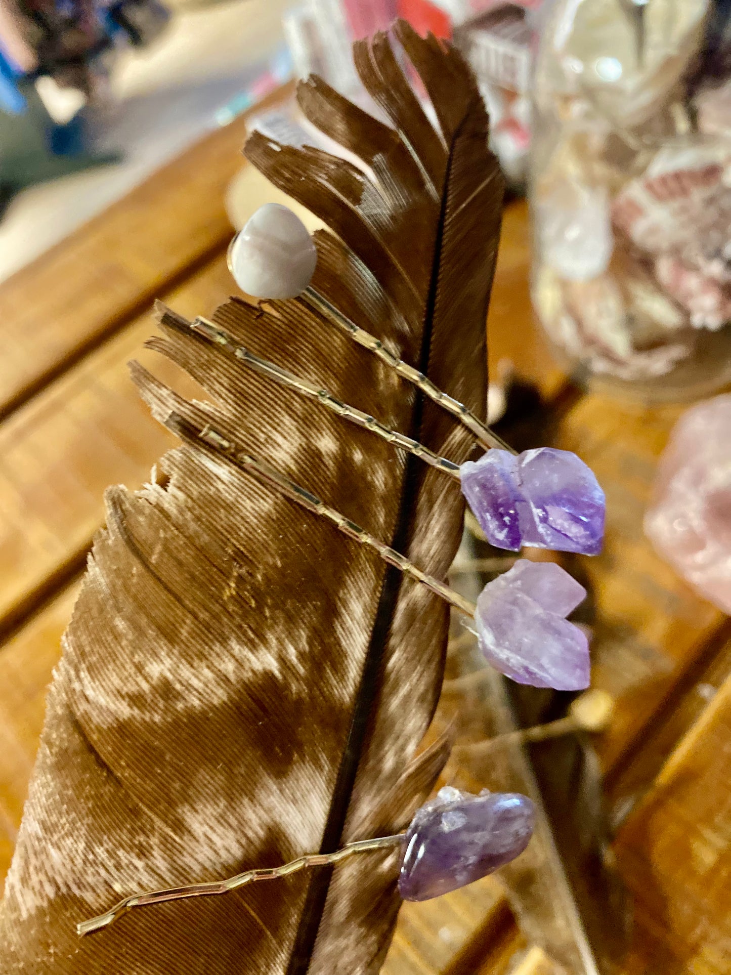 Set of 2 Crystal Hair Pins