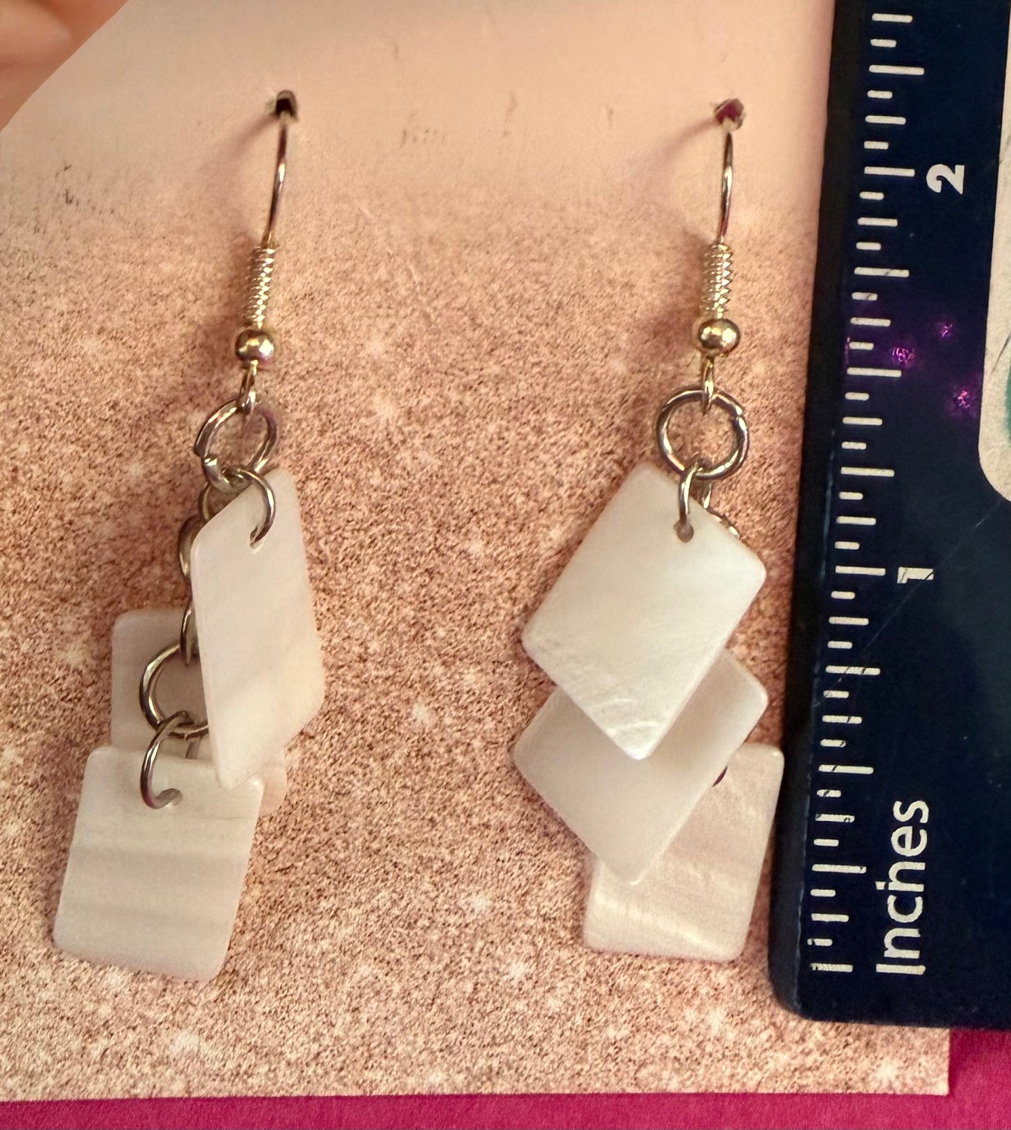 Saltwater Shell Dangle Earrings