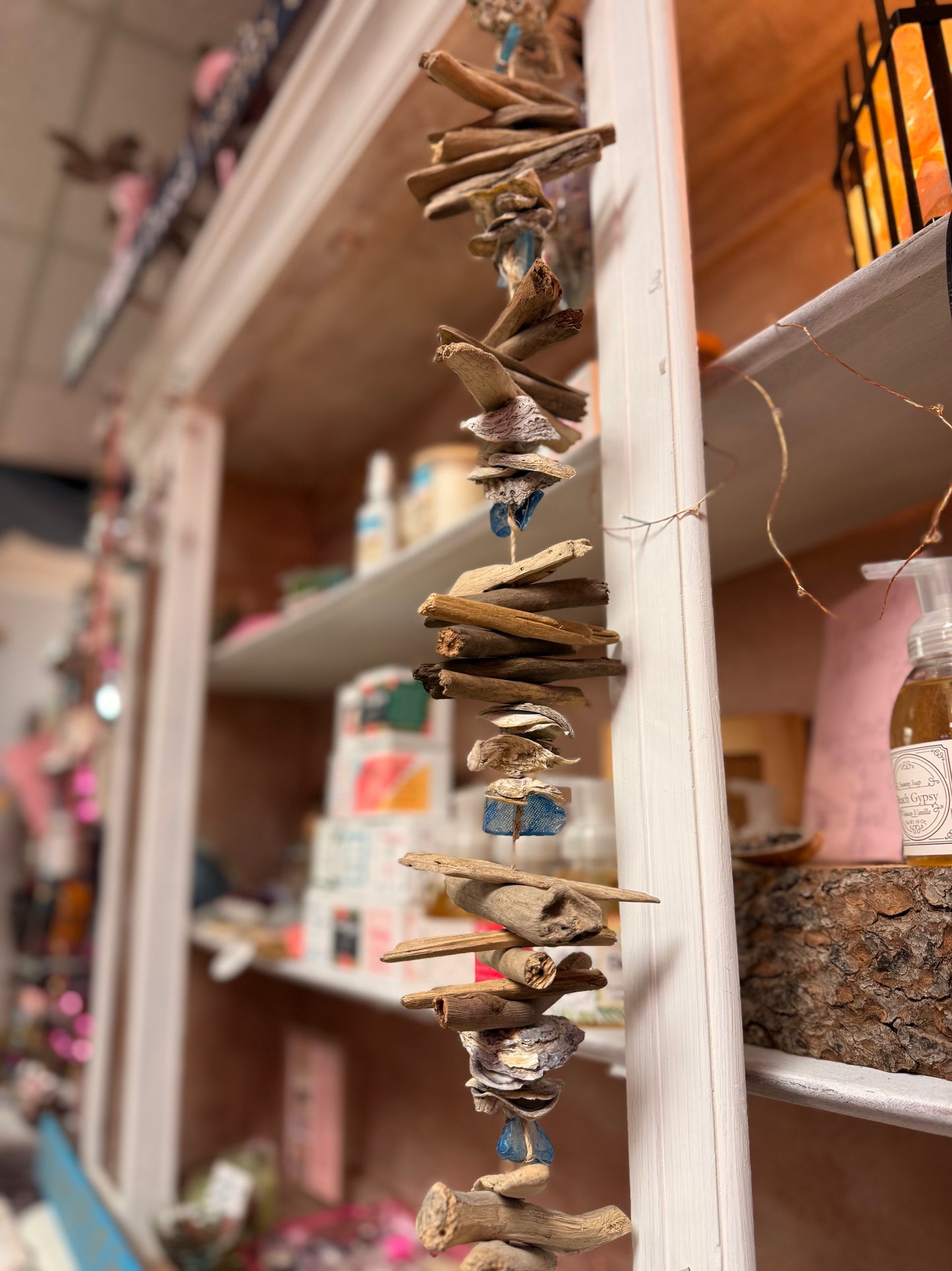 Oyster Shell Driftwood Wall Hanging