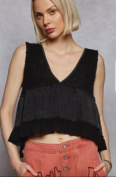 Flame Sleeveless Top