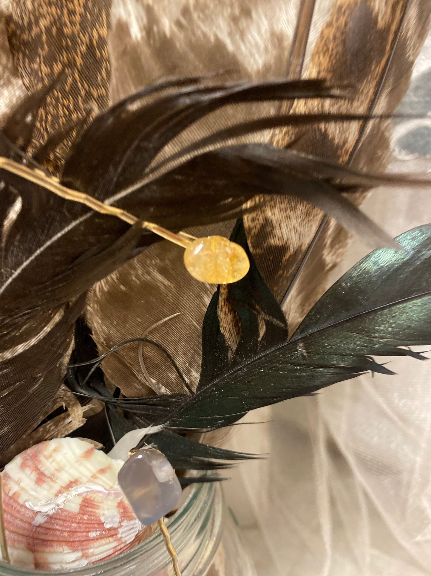 Set of 2 Crystal Hair Pins