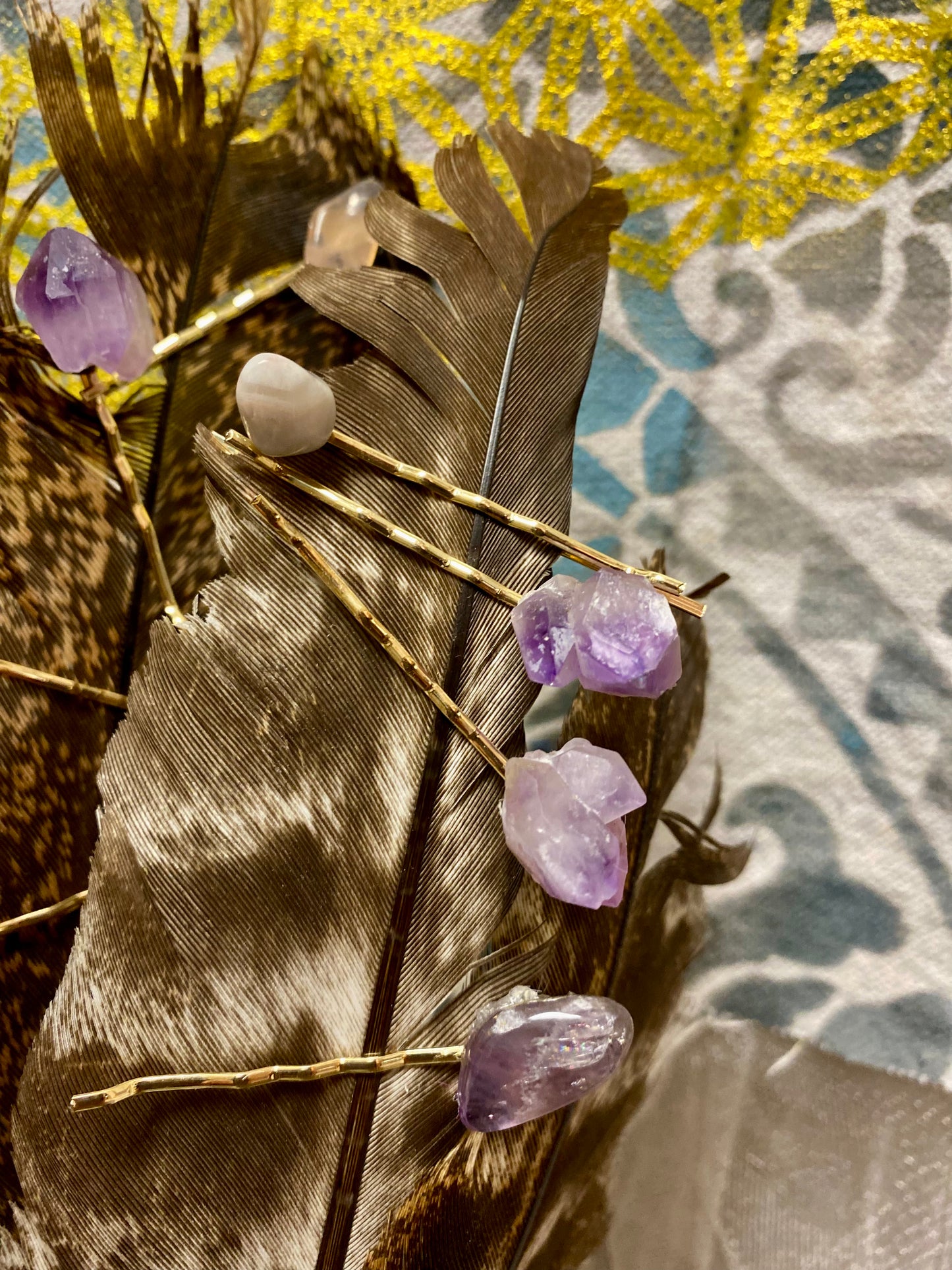 Set of 2 Crystal Hair Pins