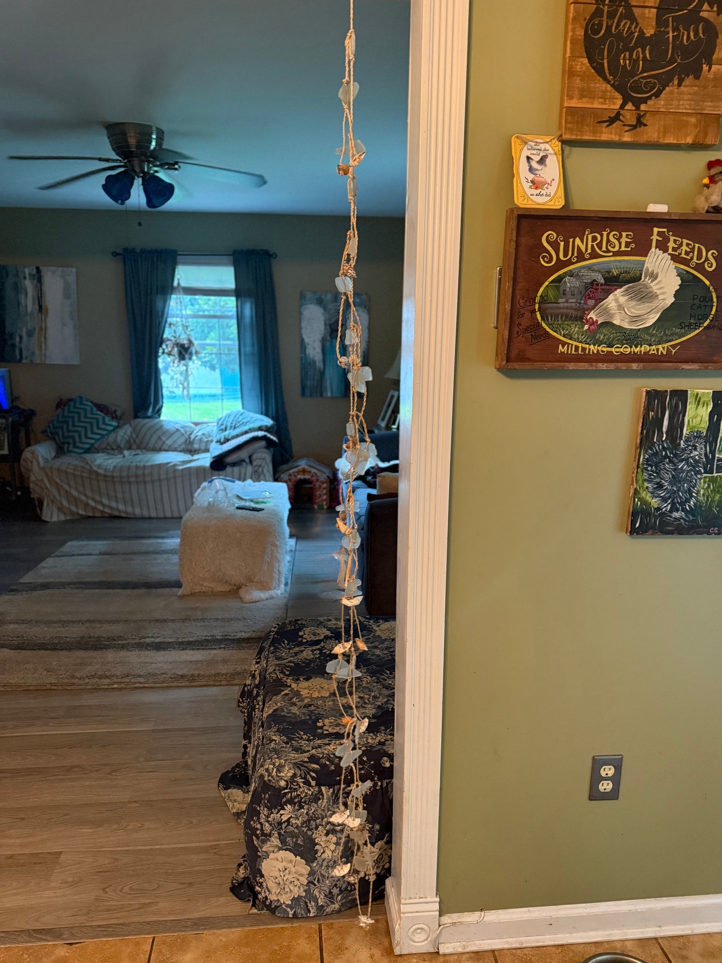 Sea Glass & Shell Garland