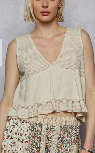Flame Sleeveless Top