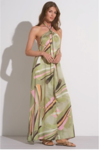 Manila Halter Maxi Dress