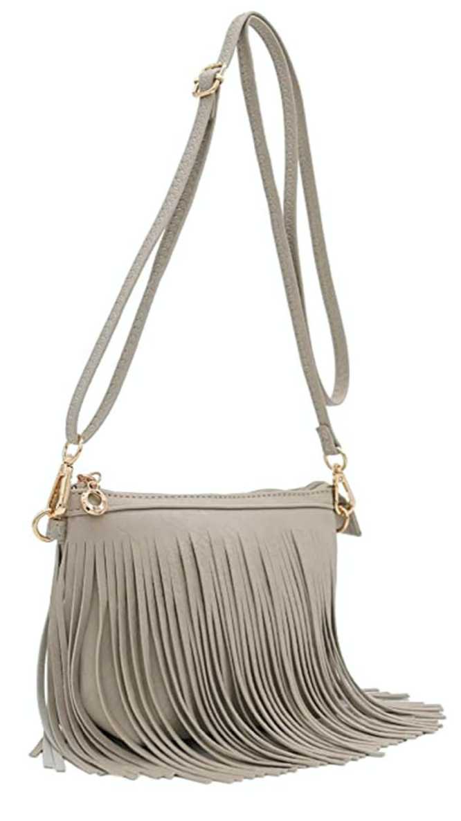 fringe crossbody clutch purse