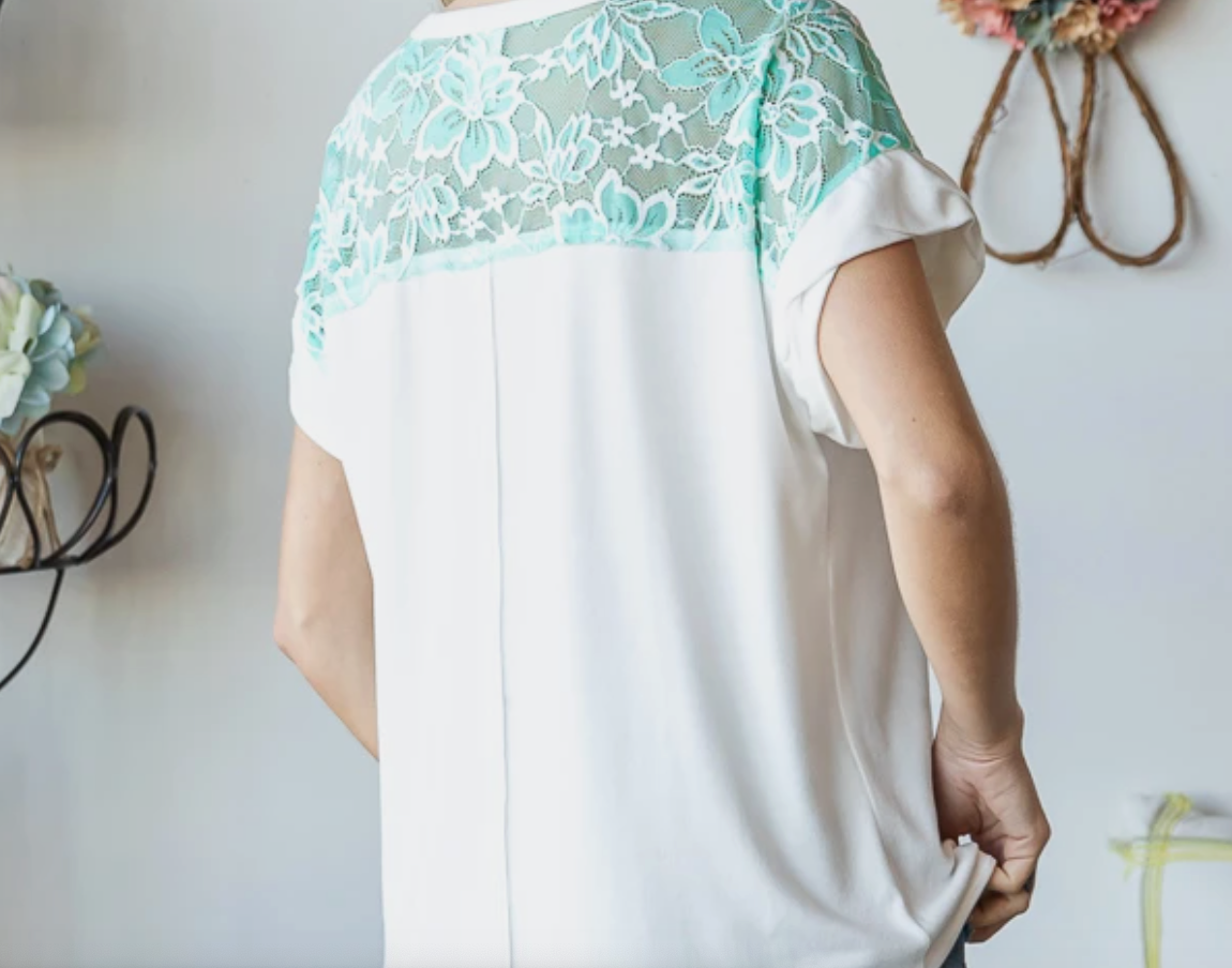 Skylar Lace Back Top
