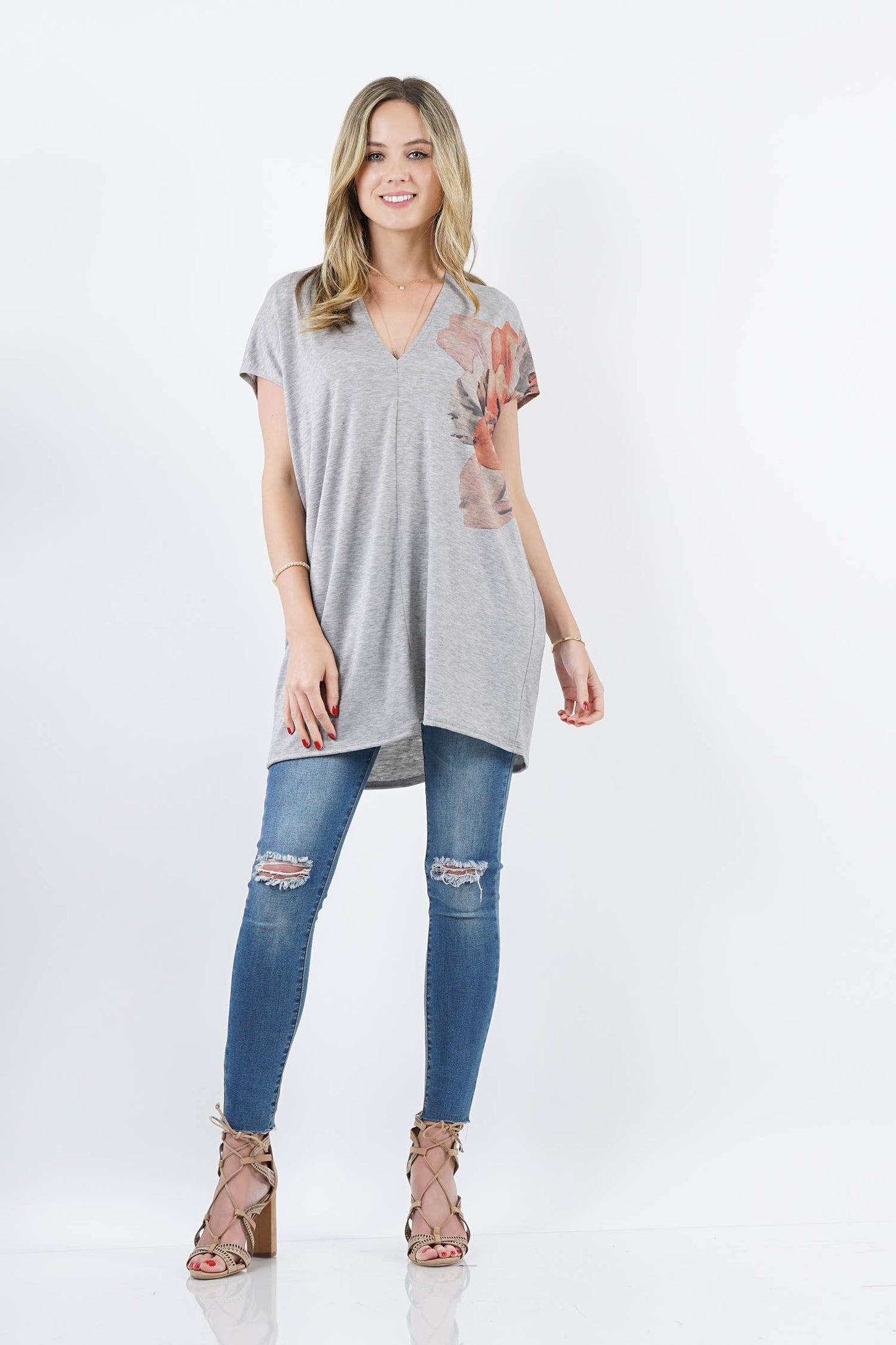 Sublimation water color tunic