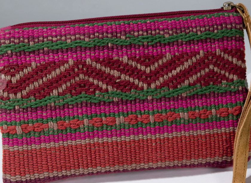 Handmade Patterned Wristlet Clutch