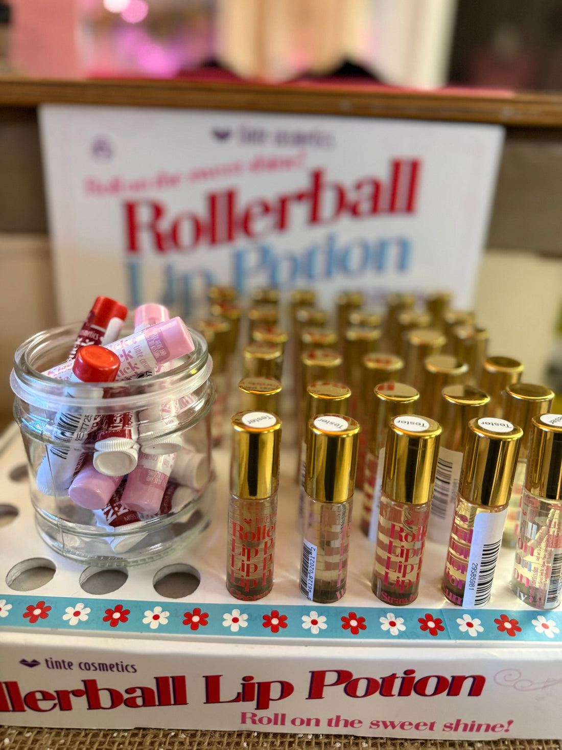 nostalgic roller ball and lip potion lip tins lip gloss