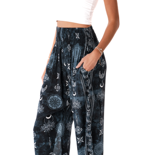 Harem pants with pockets side view 