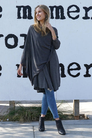 Convertible shawl w/ snap buttons