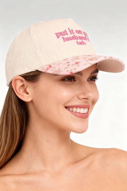 Put It On My Husband's Tab Baseball Hat