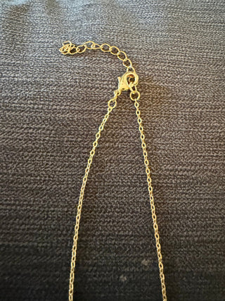 16-Inch Gold-Tone Starfish Charm Necklace - Beach Gypsy