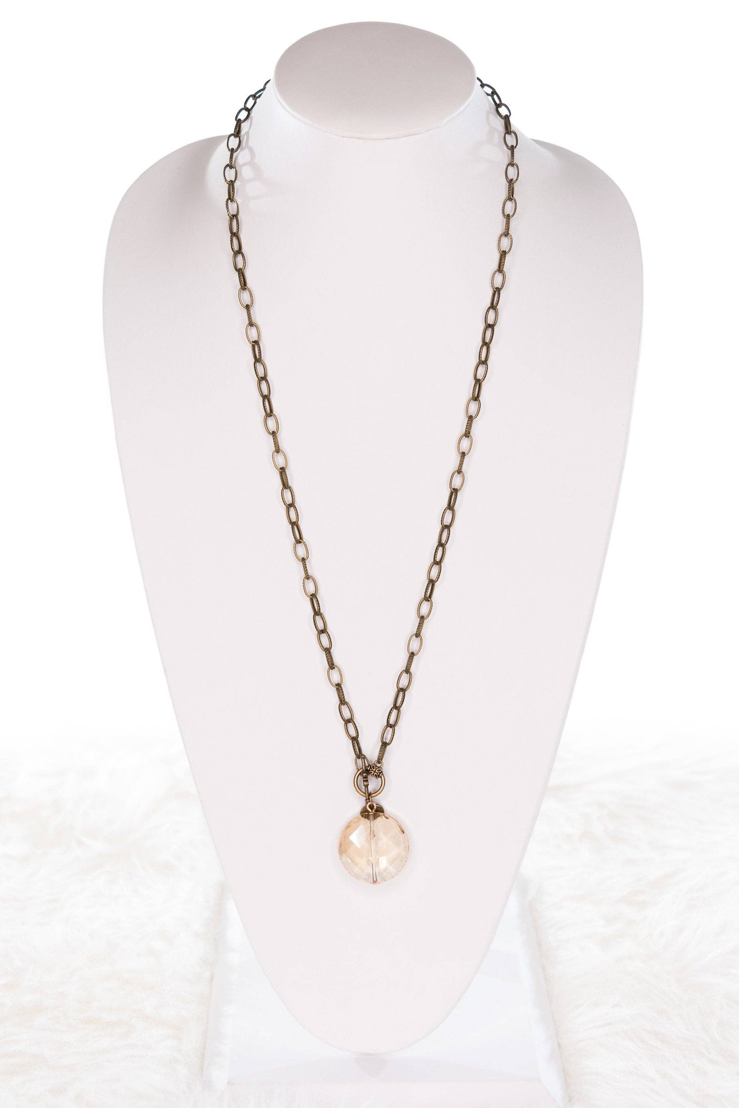 Sage Crystal Pendant Necklace