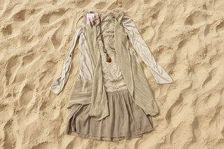 2 Piece Romantic Vintage Lace Midi Dress + Vest Set - Beach Gypsy