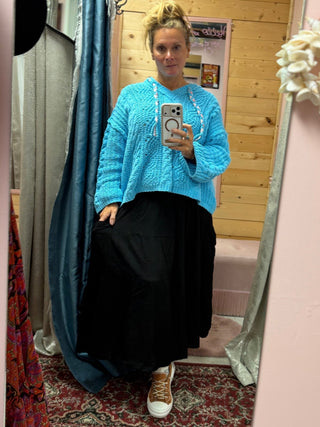 2-Pocket Cotton Cargo Midi-Maxi Skirt - Beach Gypsy