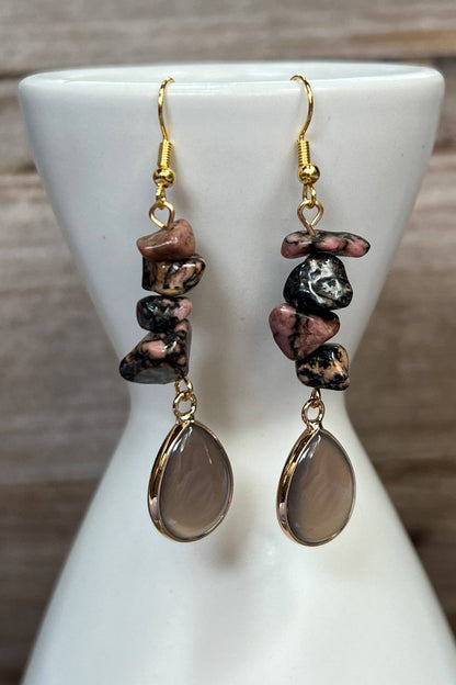 Rhodonite Earrings