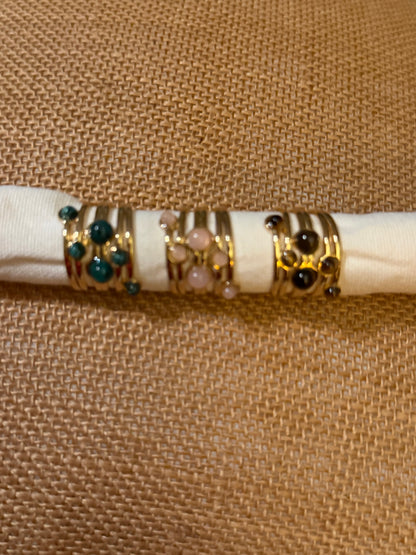 Adjustable 6 Stone Ring