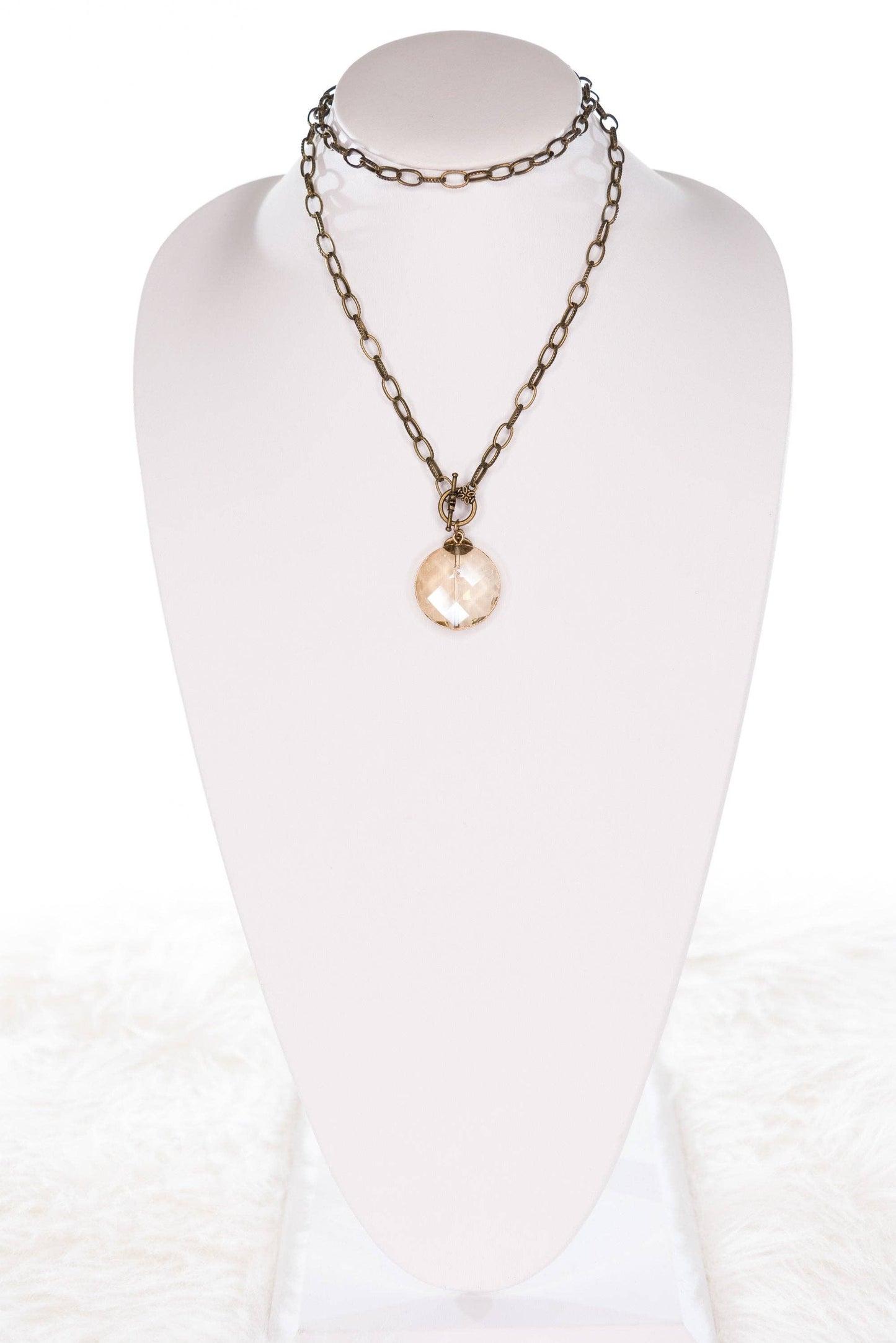Sage Crystal Pendant Necklace