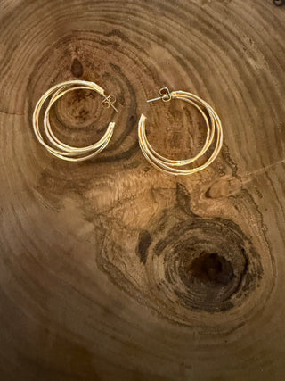 4-Row Hoop Earrings - Beach Gypsy