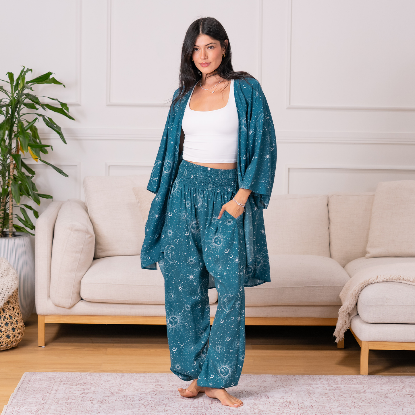 Cosmic Sky Harem Pants