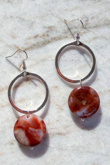Maison Earth Silver Dangle Earrings