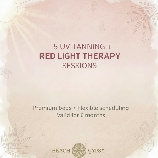 5 UV tanning and red light therapy sessions with Beach Gypsy in Berlin, MD near Ocean City