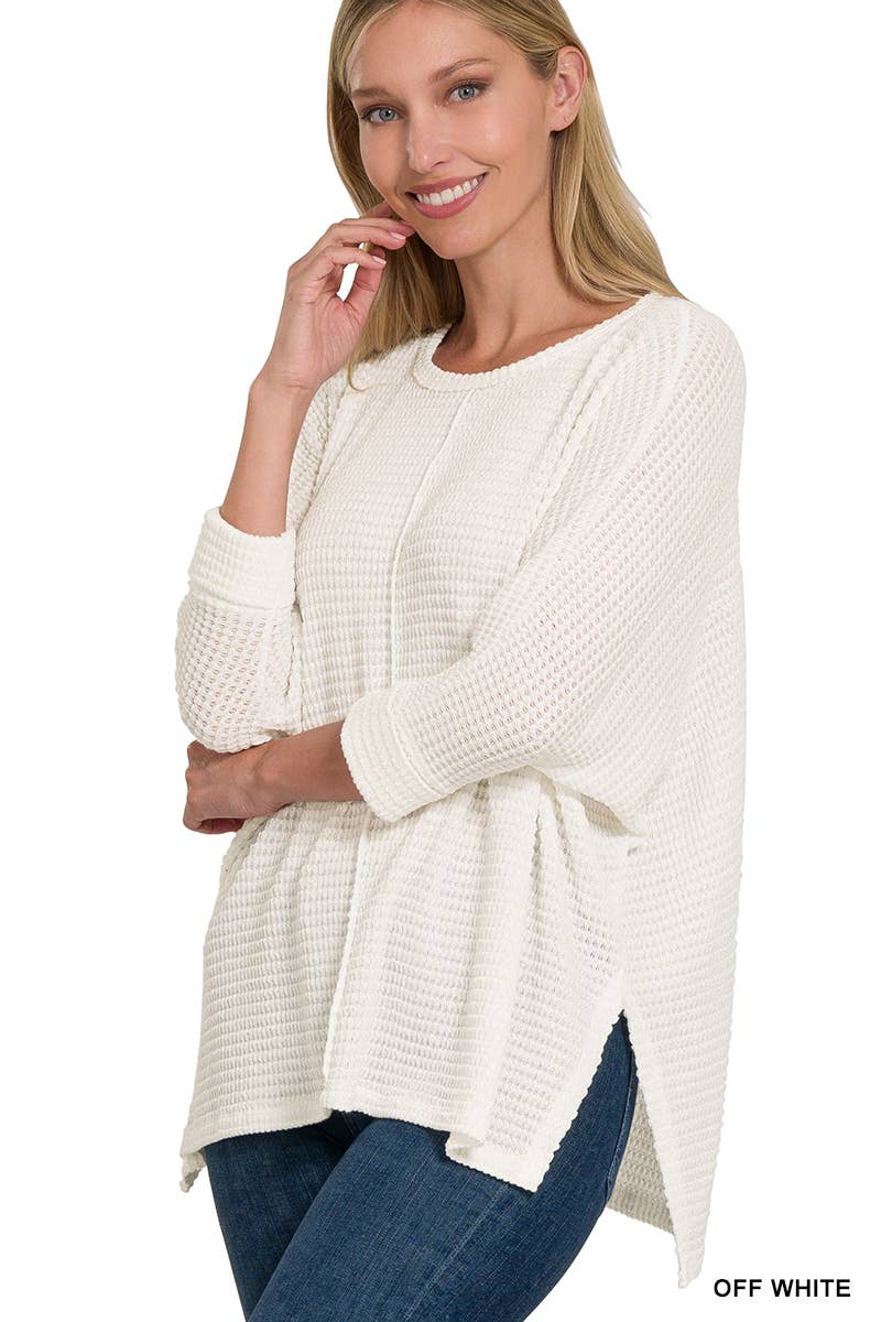 Batwing Sleeve Jacquard Sweater