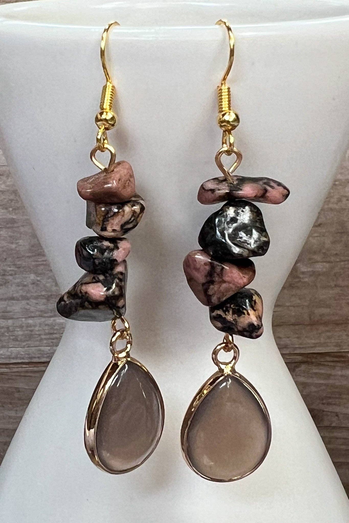 Rhodonite Earrings