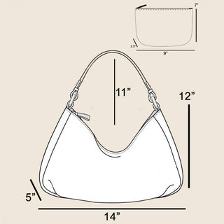 Layered Fringe Hobo Bag