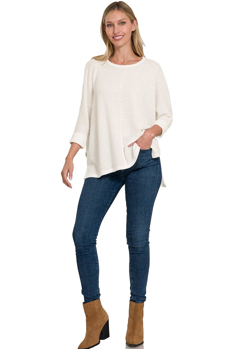 Batwing Sleeve Jacquard Sweater