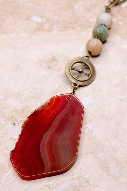 Lila Necklace in Rust