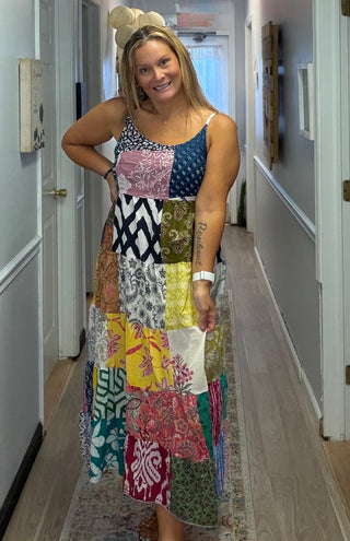 Patch Maxi Dress
