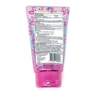Pink tube with ingredient label on a white background