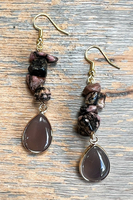 Rhodonite Earrings