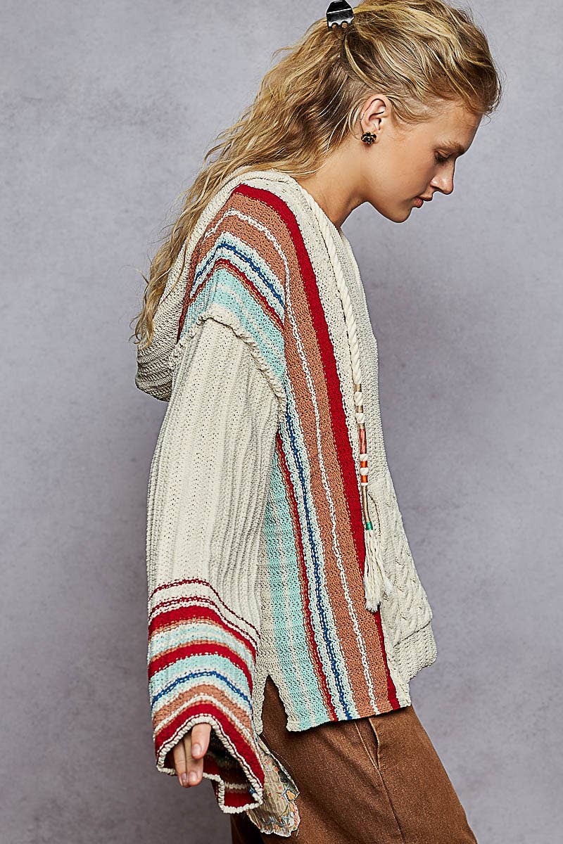 Striped Hoodie Sweater