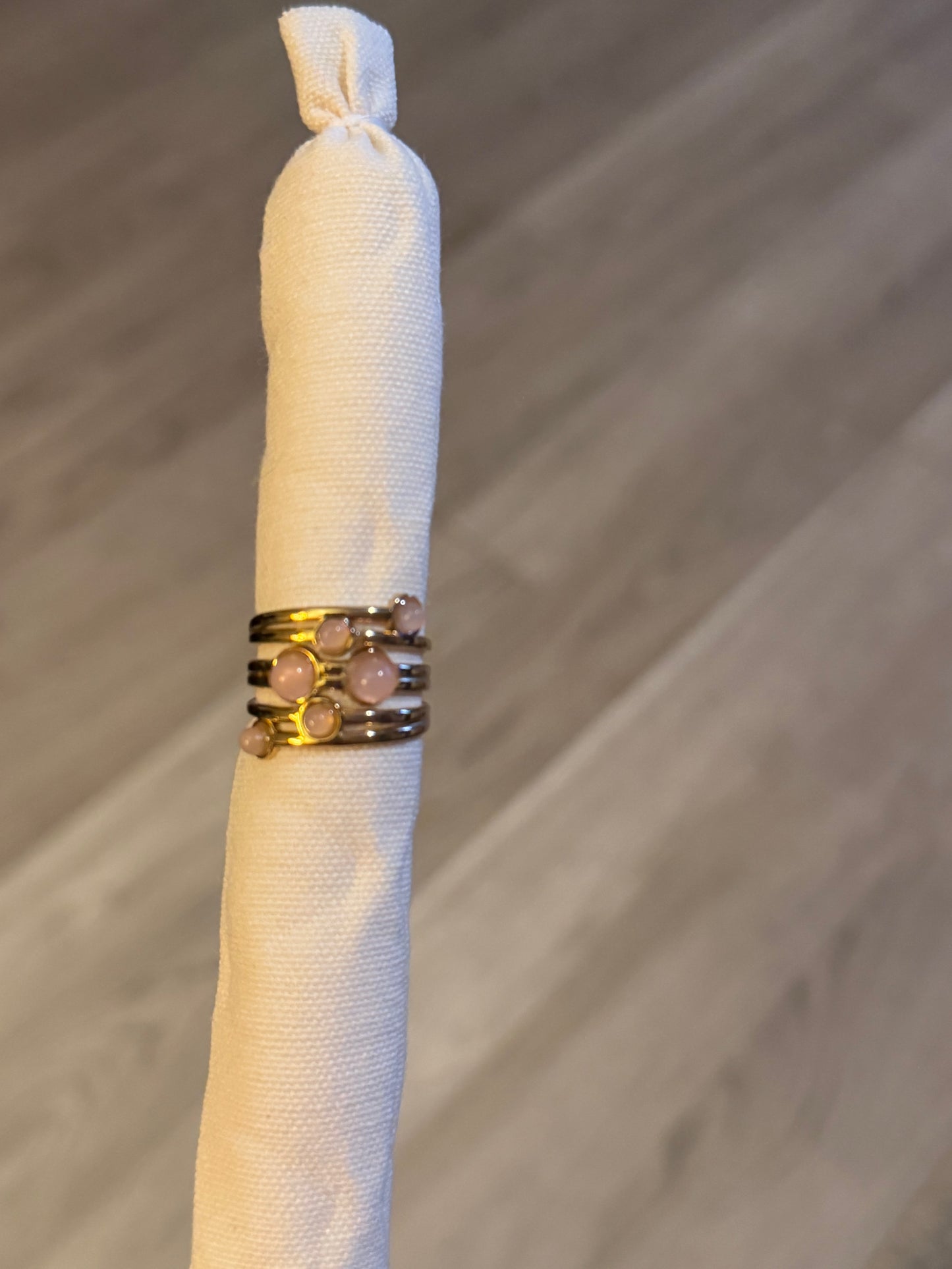 Adjustable 6 Stone Ring
