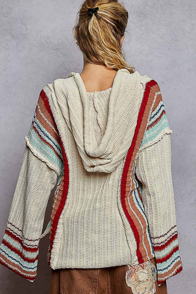 Striped Hoodie Sweater
