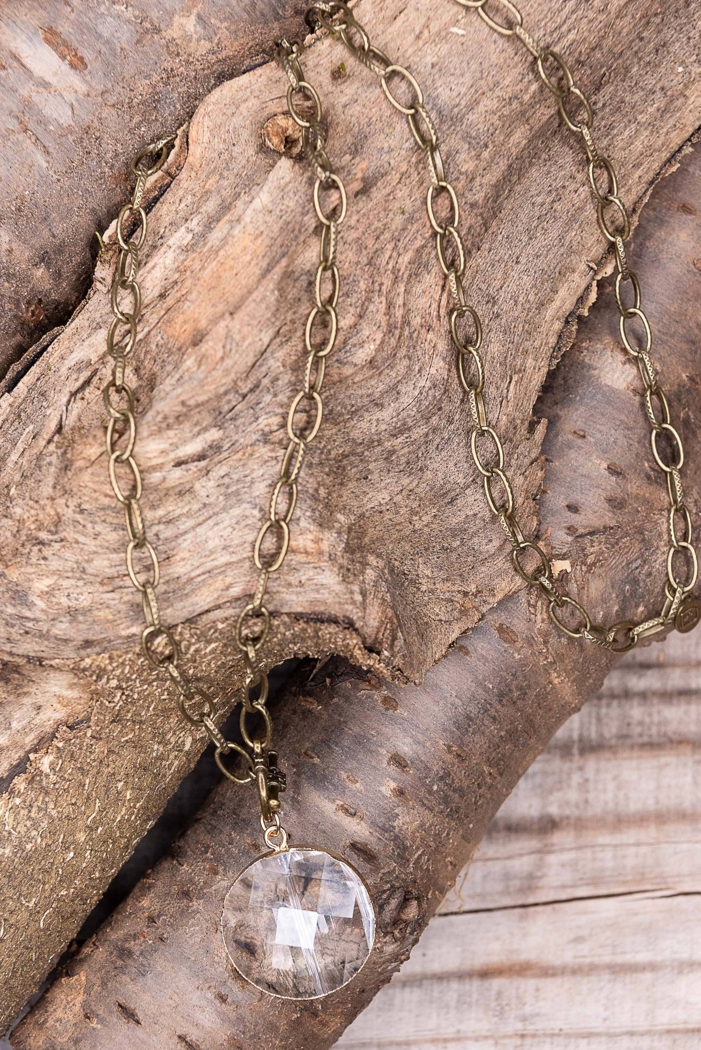 Sage Crystal Pendant Necklace