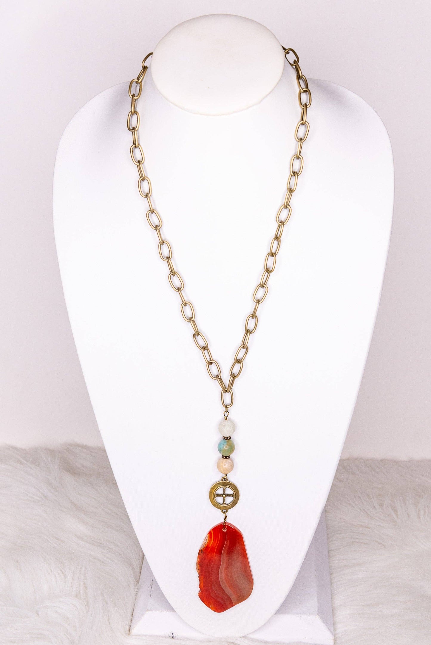 Lila Necklace in Rust