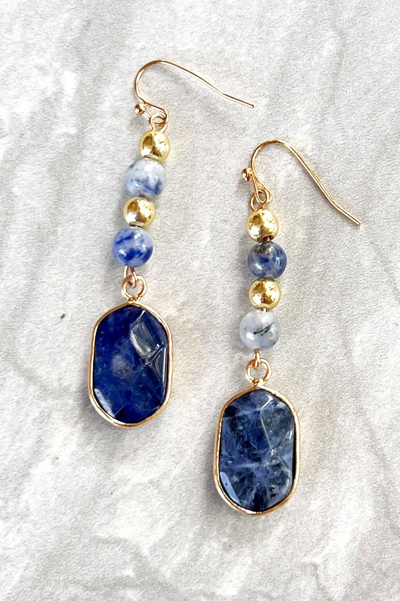 Maggie Blue Sodalite Drop Earrings